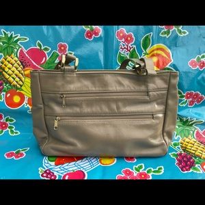 SAS vintage purse. Tan. With shoulder straps, pockets inside.